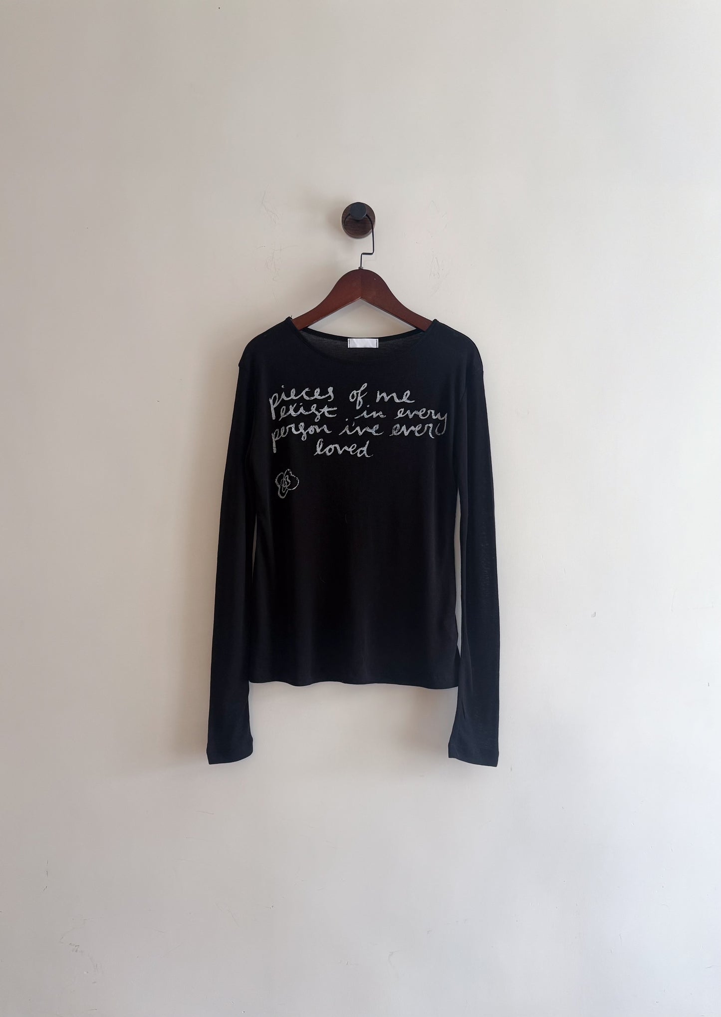 letter tee(ivory/black) (現貨)