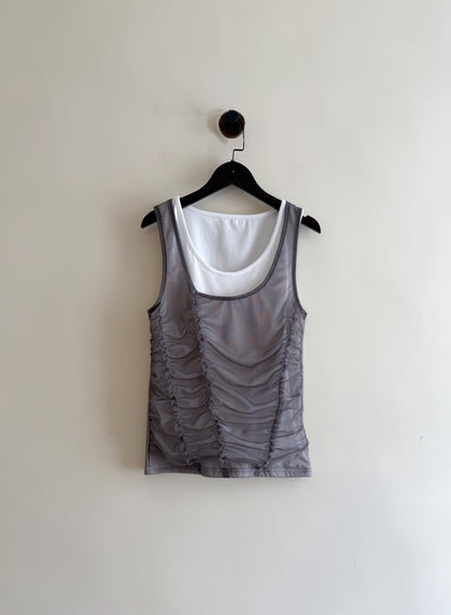 layered sheer vest(現貨)