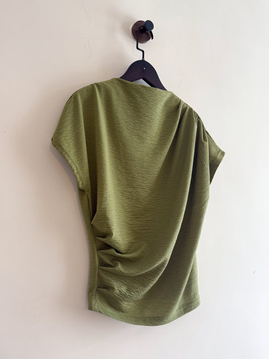 turtle neck tee(white/green) (現貨)