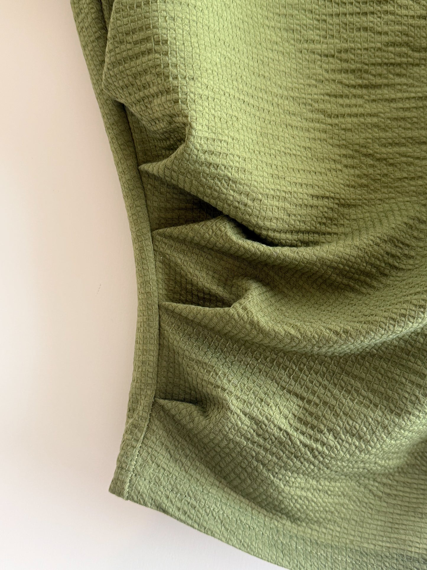 turtle neck tee(white/green) (現貨)