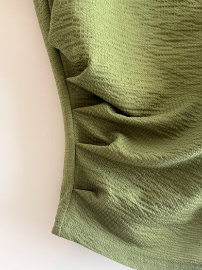 turtle neck tee(white/green) (現貨)