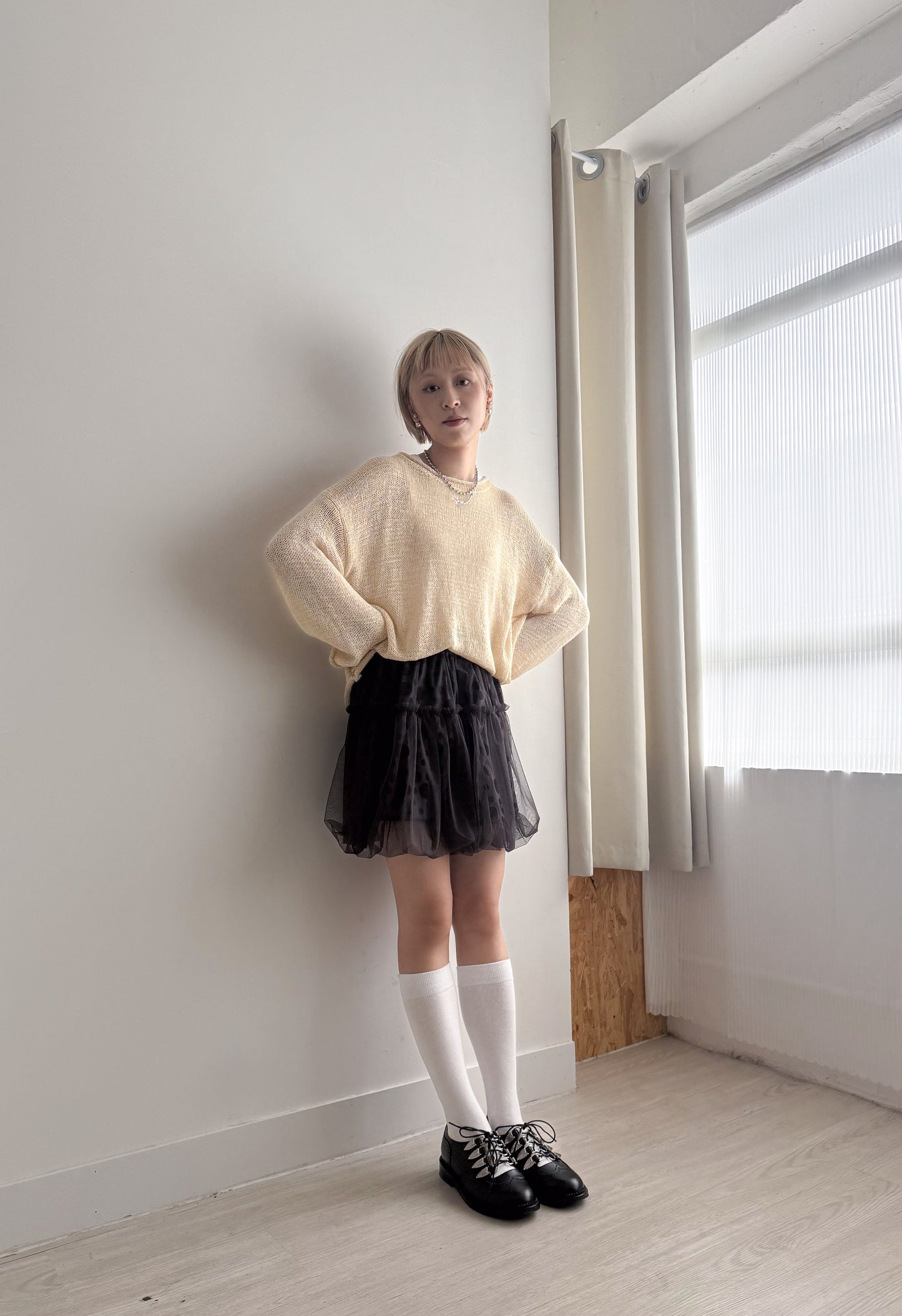 unisex mesh top(charcoal/green/beige)