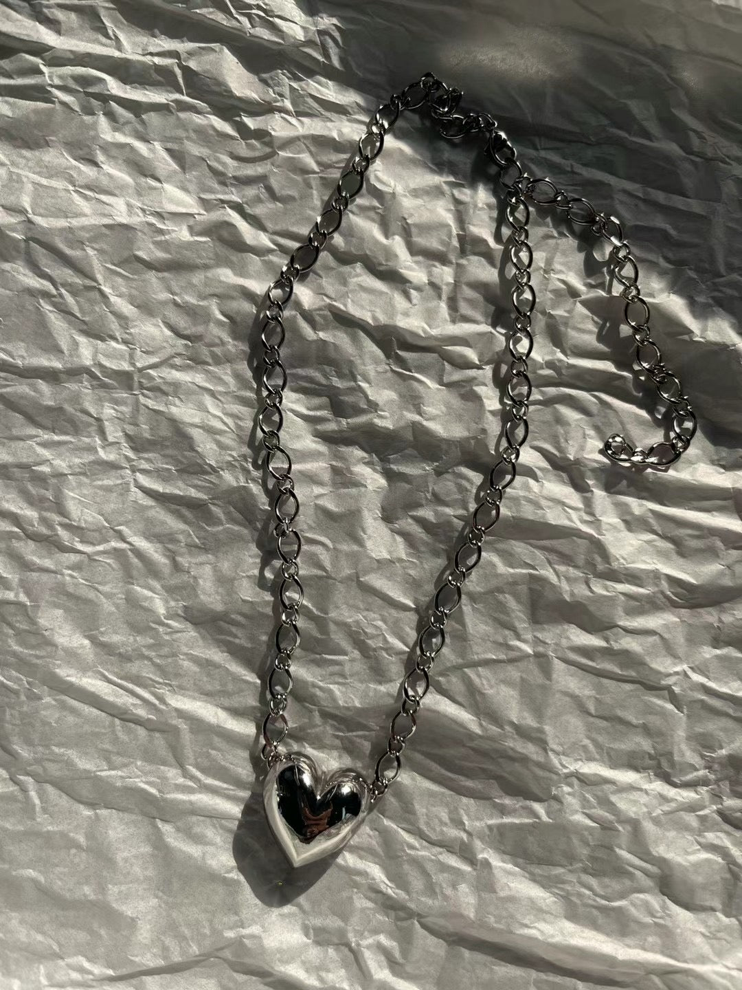 (現貨)big heart necklace