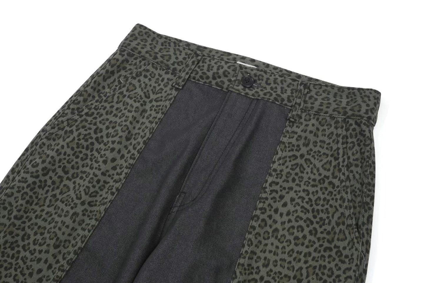 (低於批發價發售)(SUMMER SALE) LITTLE LEOPARD PRINT PANTS-GREEN(M)