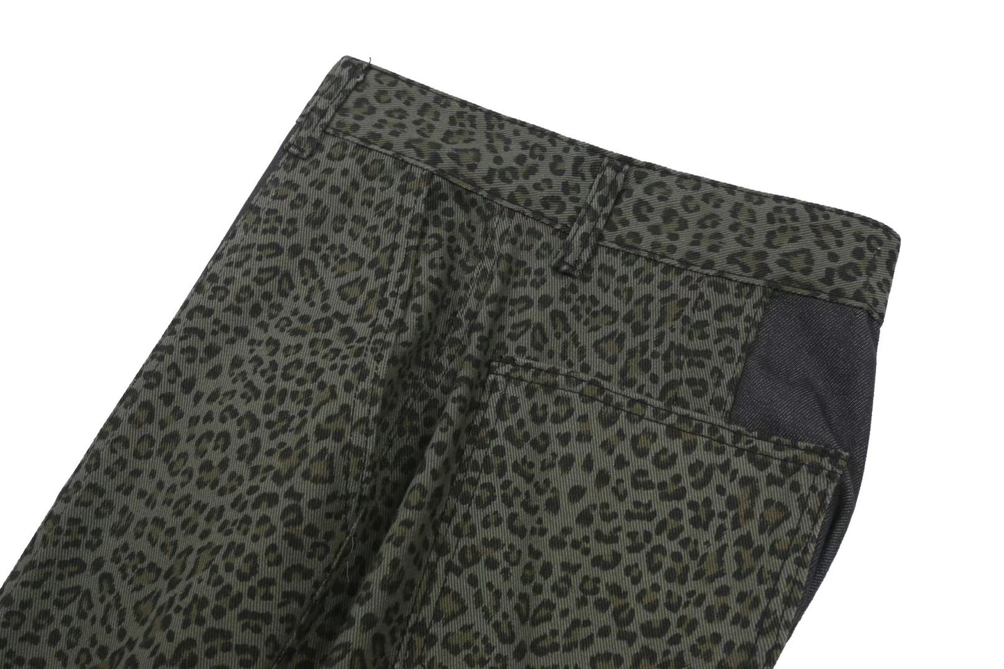 (低於批發價發售)(SUMMER SALE) LITTLE LEOPARD PRINT PANTS-GREEN(M)