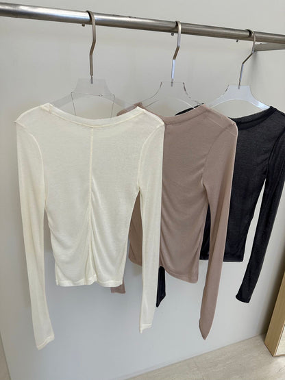 Summer sale-pure tee(beige/charcoal)