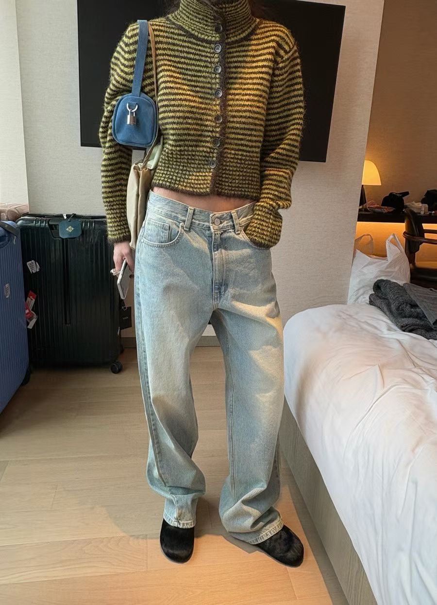 striped knit top (PRE-ORDER)