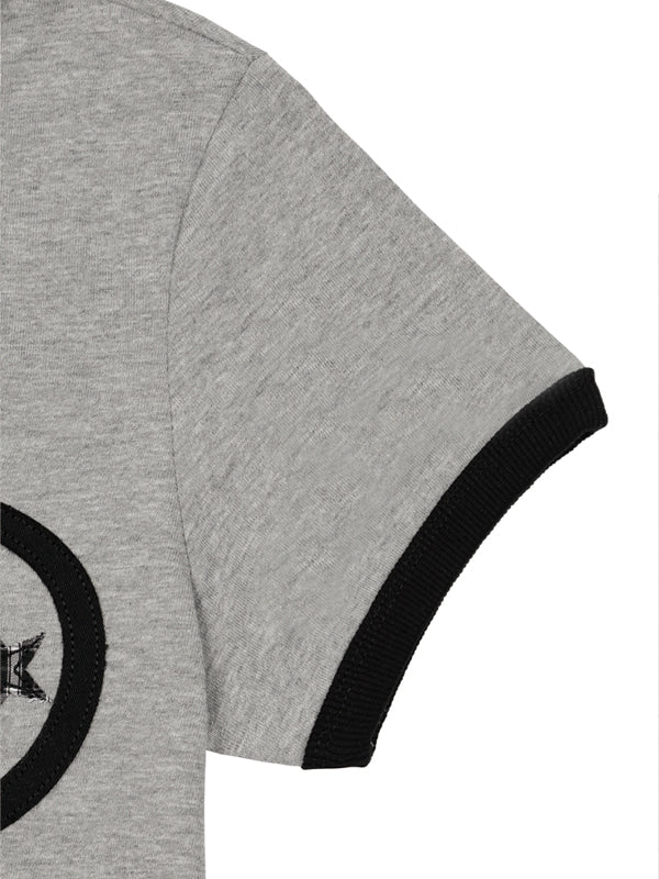 (韓國代購) LOSERSCLUB LSC STAR APPLIQUE CROP RINGER TEE WOMAN (BLACK/WHITE/GRAY)