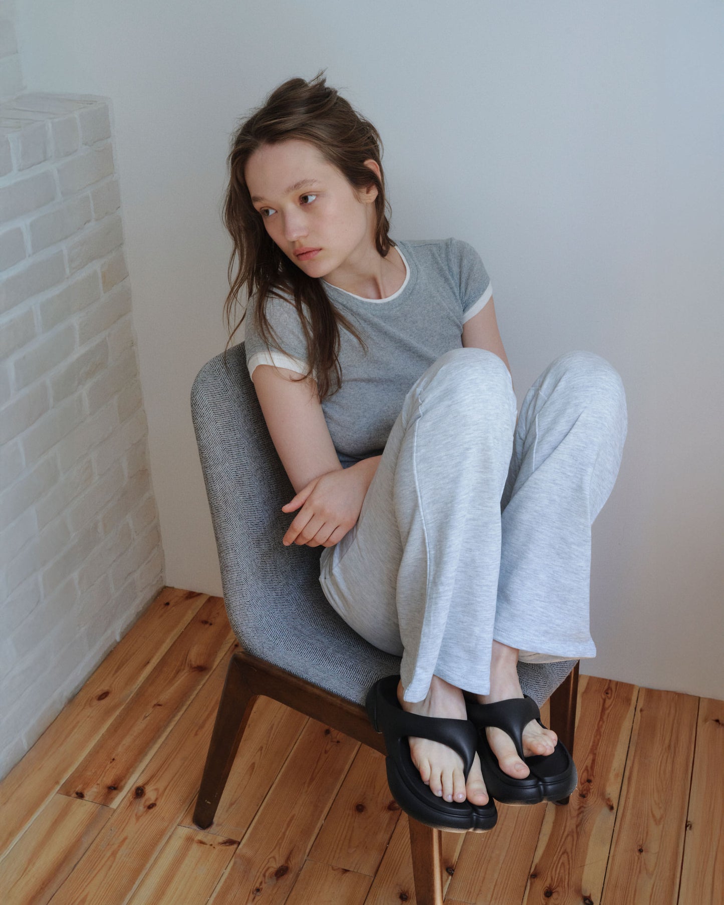 （韓國代購）PAES Flipflop 02- Black <✨Jennie's pick✨>
