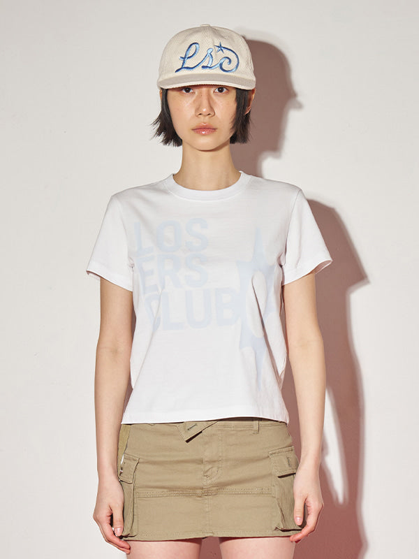 (韓國代購) LOSERSCLUB LSC LOGO TEE WOMAN (WHITE/BLACK/SKY BLUE)