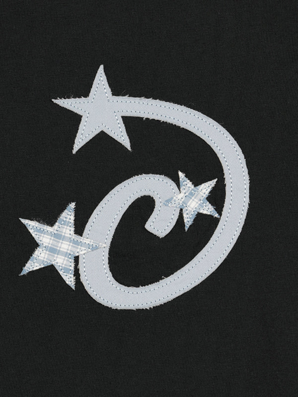 (韓國代購) LOSERSCLUB LSC STAR APPLIQUE CROP RINGER TEE (WHITE/BLACK/GRAY)