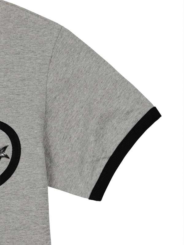 (韓國代購) LOSERSCLUB LSC STAR APPLIQUE CROP RINGER TEE (WHITE/BLACK/GRAY)