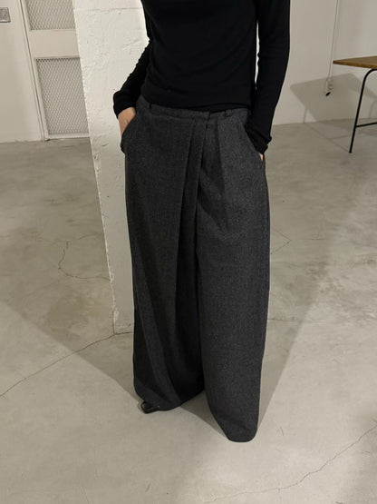 wool wide pants (PRE-ORDER)