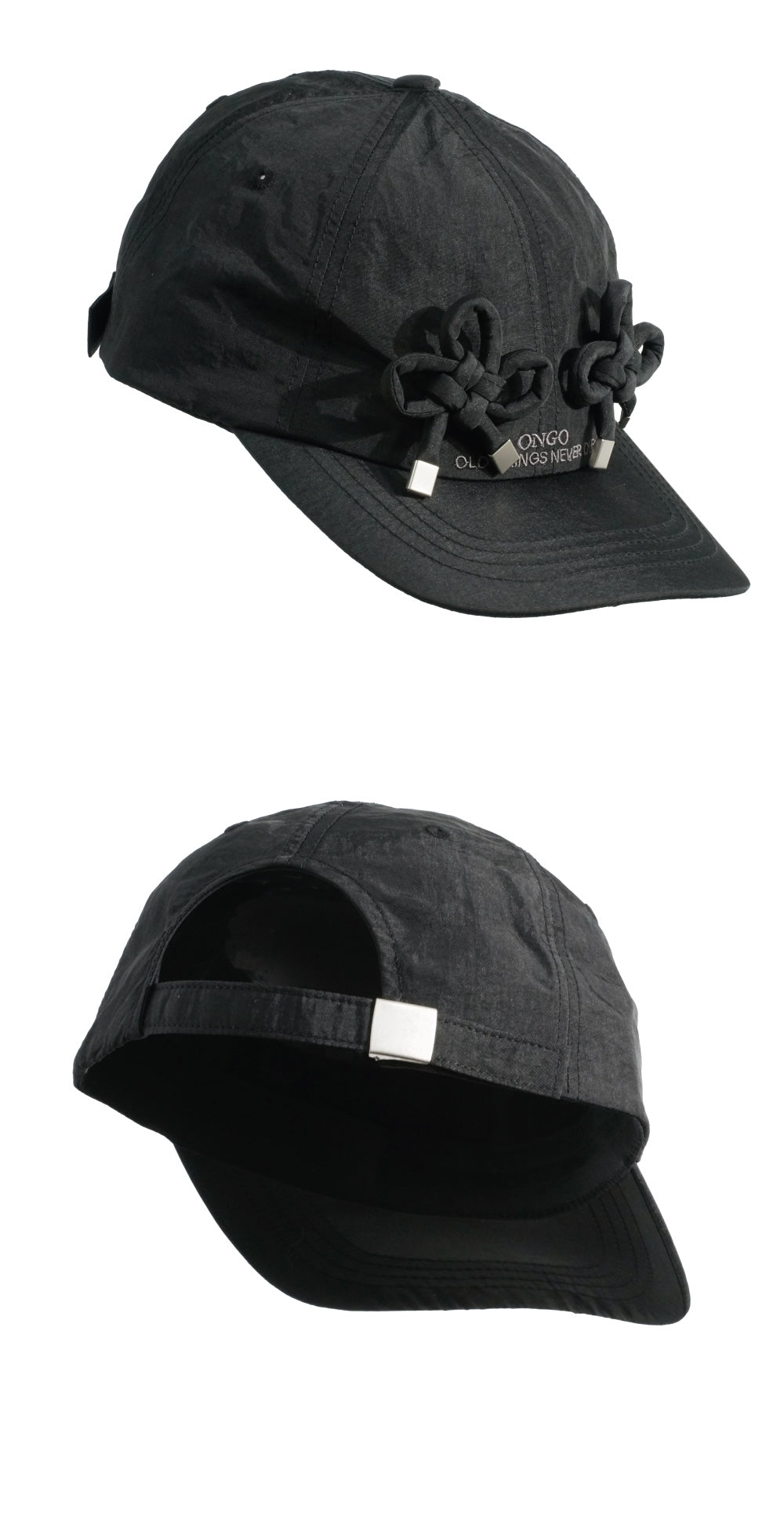 ( 韓國代購 ) ONGO nylon clover cap(ivory/black)
