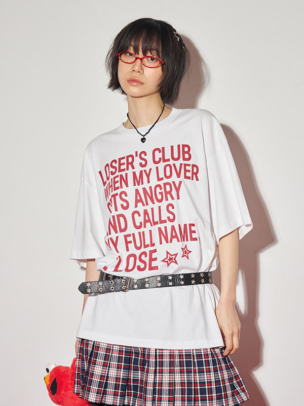 (韓國代購) LOSERSCLUB LSC SLOGAN TEE (WHITE)
