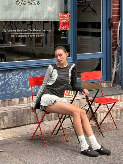 lace patch tee (PRE-ORDER)