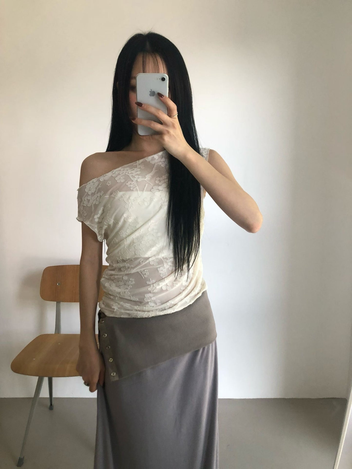 floral vest (black/brown/ivory) 少量現貨