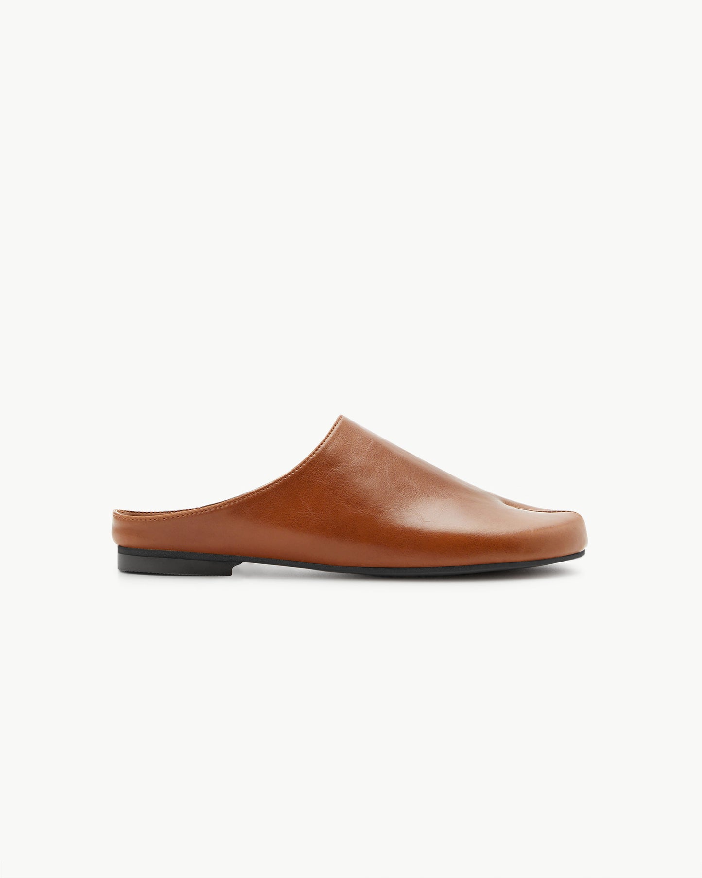 （韓國代購）PAES Round Low Flat Mule (Brown) 230-250