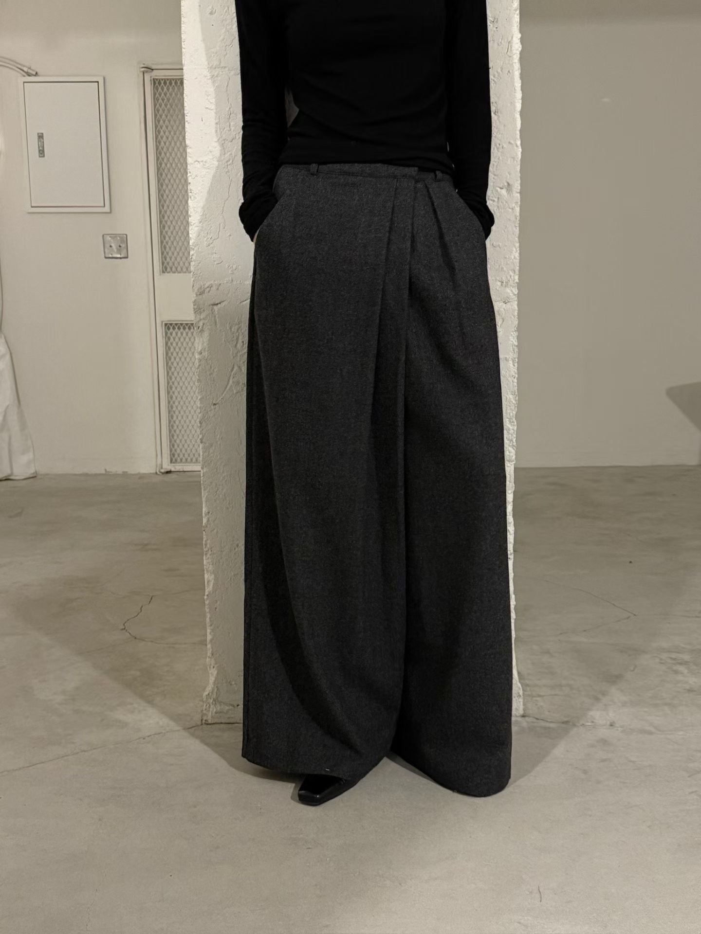 wool wide pants (PRE-ORDER)
