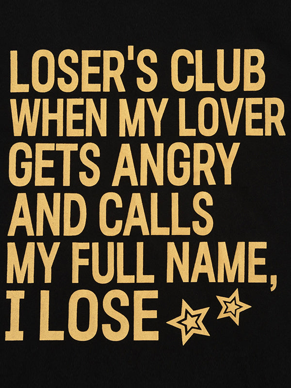 (韓國代購) LOSERSCLUB LSC SLOGAN TEE (BLACK)