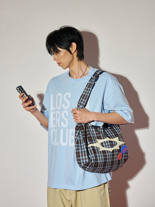 （韓國代購）Losersclub reversible shoulder bag （red/navy)