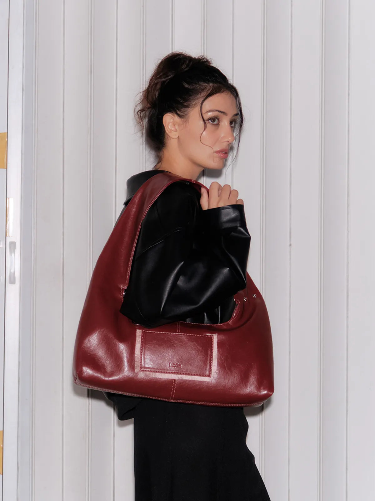 (韓國代購) HIETA TINA BAG（cherry red/black/butter/suede brown/gold/blue/off white）