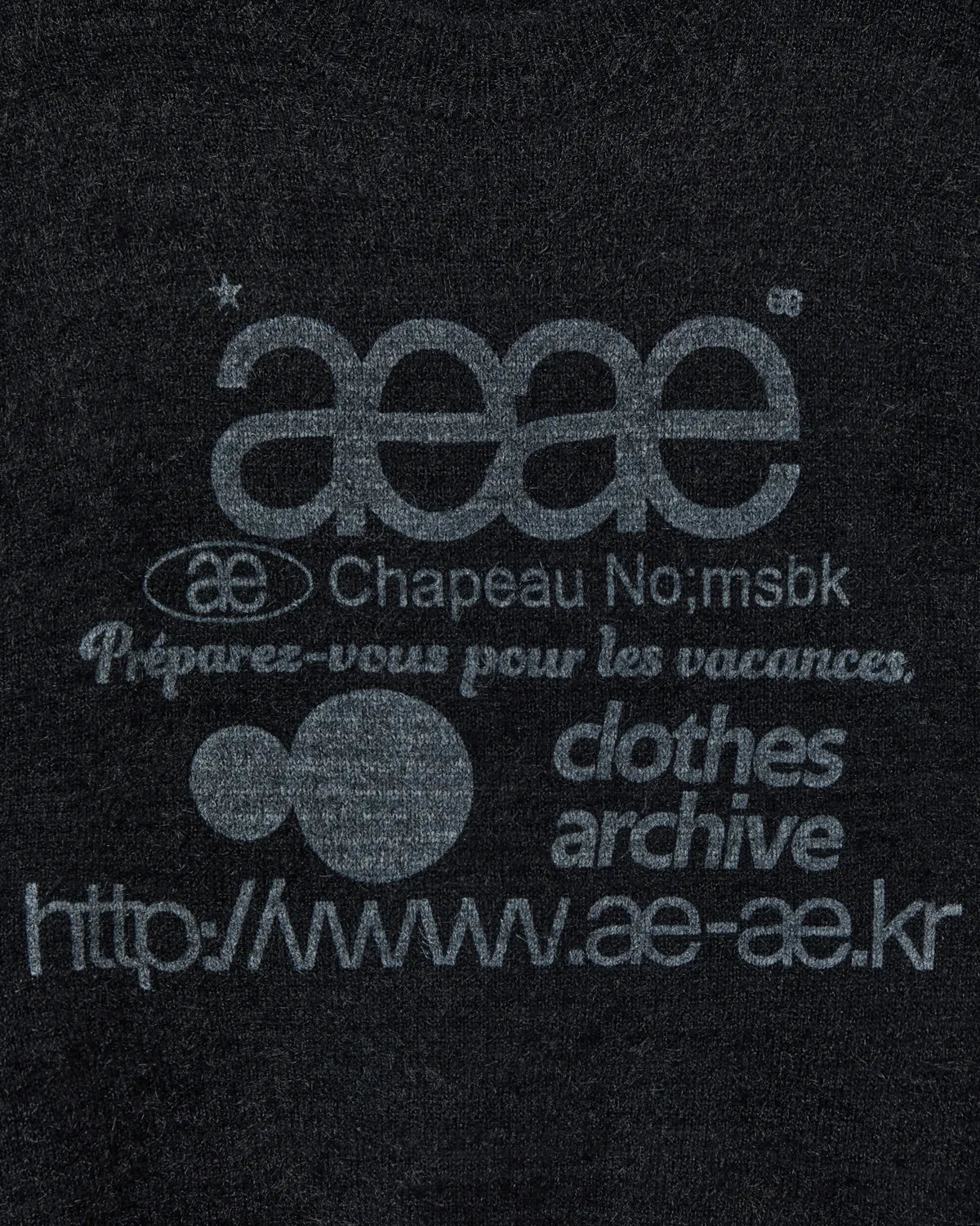 (韓國代購)AEAE WEB LOGO HAIRY KNIT [KHAKI/IVORY/SMOKY BLUE/BLACK/CHARCOAL] <Black Friday~25/11>
