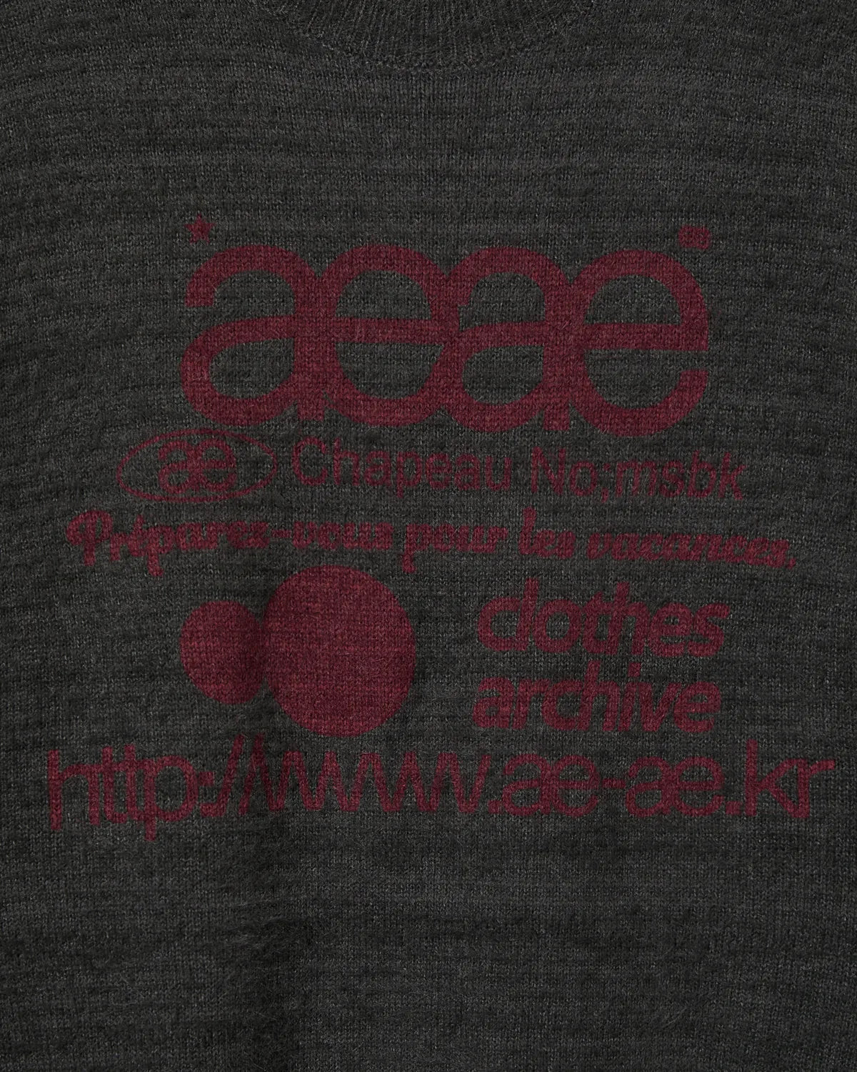 (韓國代購)AEAE WEB LOGO HAIRY KNIT [KHAKI/IVORY/SMOKY BLUE/BLACK/CHARCOAL] <Black Friday~25/11>