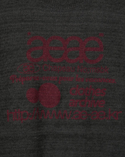 (韓國代購)AEAE WEB LOGO HAIRY KNIT [KHAKI/IVORY/SMOKY BLUE/BLACK/CHARCOAL] <Black Friday~25/11>