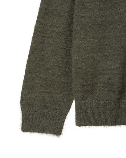 (韓國代購)AEAE WEB LOGO HAIRY KNIT [KHAKI/IVORY/SMOKY BLUE/BLACK/CHARCOAL] <Black Friday~25/11>