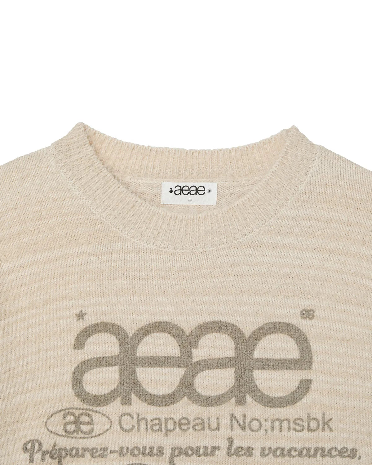 (韓國代購)AEAE WEB LOGO HAIRY KNIT [KHAKI/IVORY/SMOKY BLUE/BLACK/CHARCOAL] <Black Friday~25/11>
