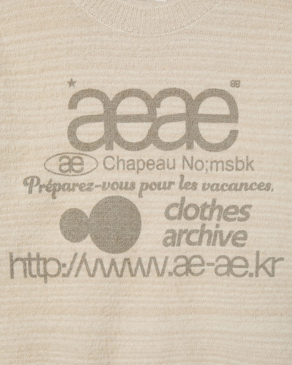 (韓國代購)AEAE WEB LOGO HAIRY KNIT [KHAKI/IVORY/SMOKY BLUE/BLACK/CHARCOAL] <Black Friday~25/11>
