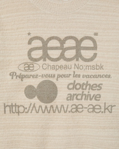 (韓國代購)AEAE WEB LOGO HAIRY KNIT [KHAKI/IVORY/SMOKY BLUE/BLACK/CHARCOAL] <Black Friday~25/11>