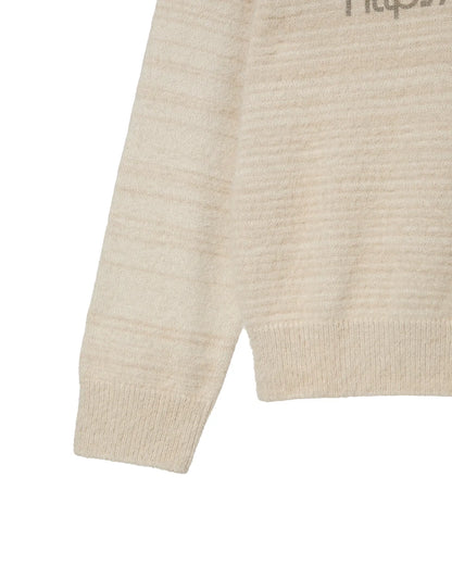 (韓國代購)AEAE WEB LOGO HAIRY KNIT [KHAKI/IVORY/SMOKY BLUE/BLACK/CHARCOAL] <Black Friday~25/11>