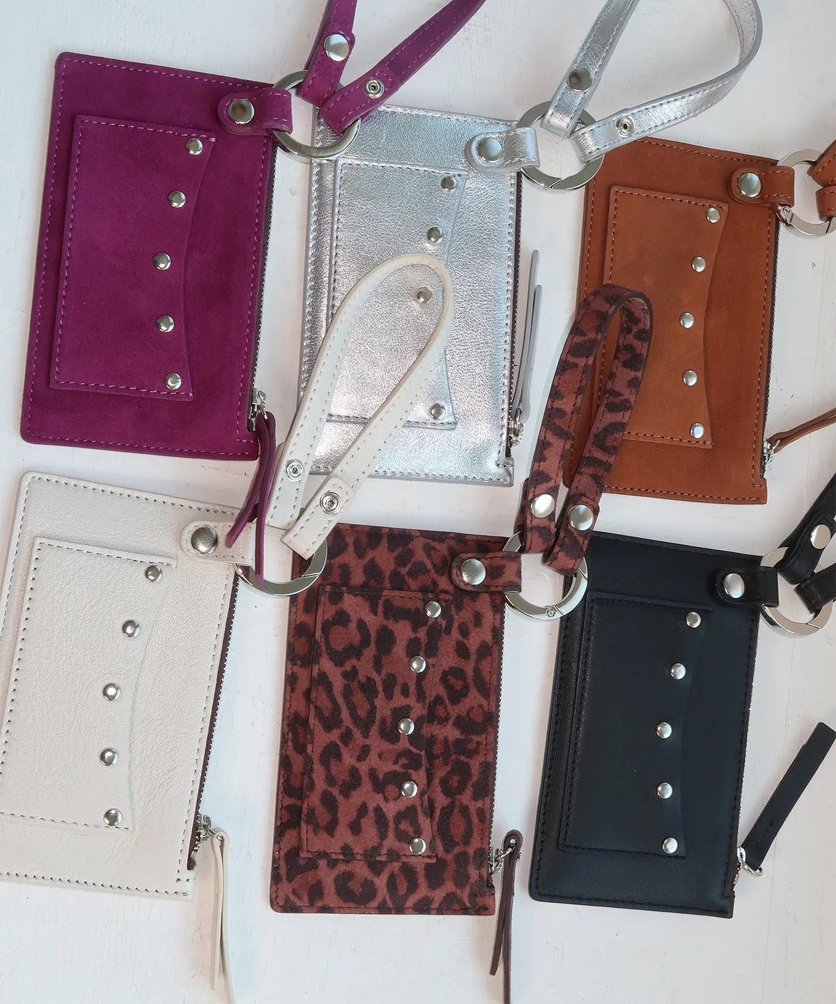 (韓國代購) HIETA bella card wallet(grape/leopard/ivory/black/silver/camel)