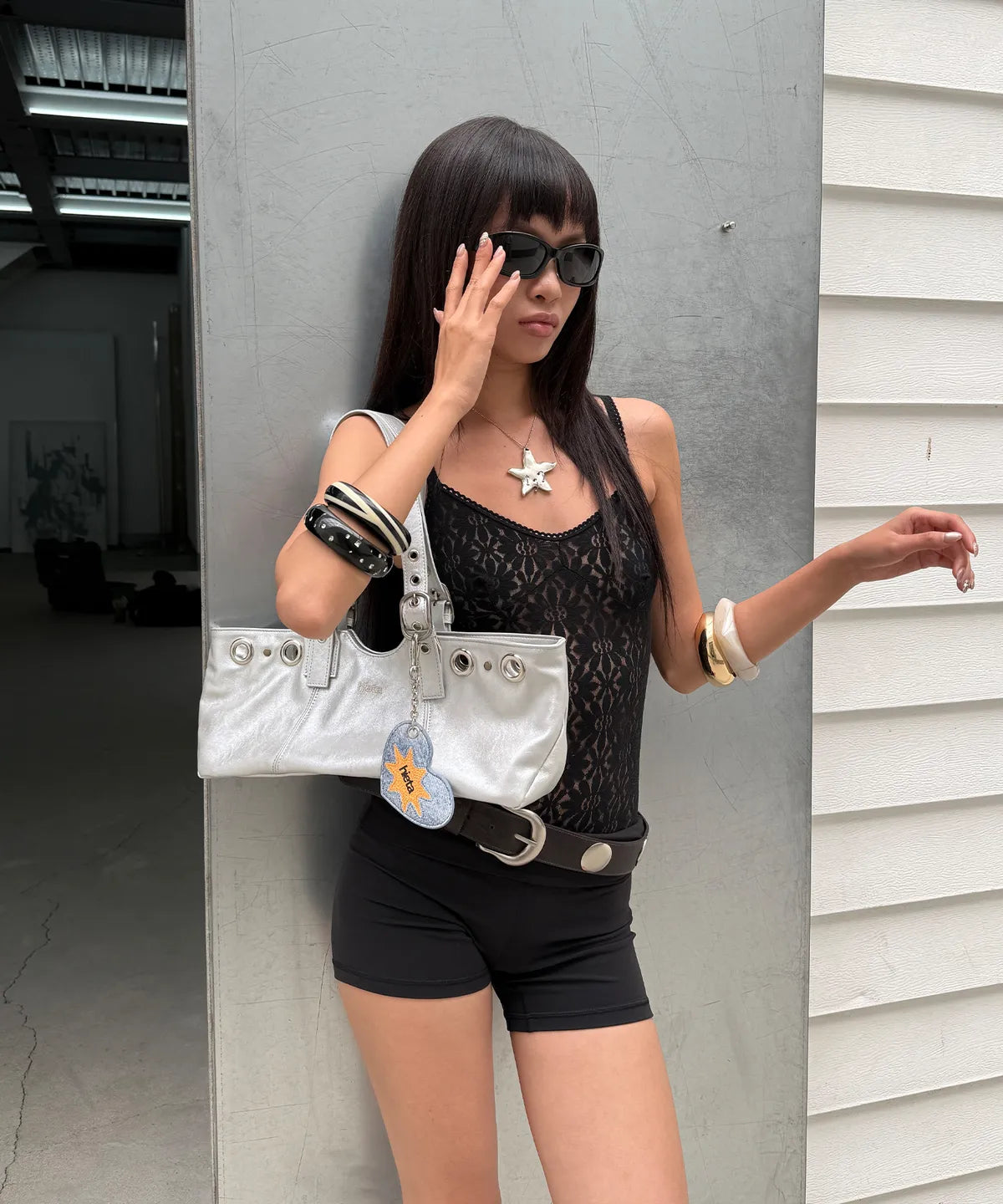 (韓國代購) HIETA becky mini bag(silver/light denim/navy/powder pink)