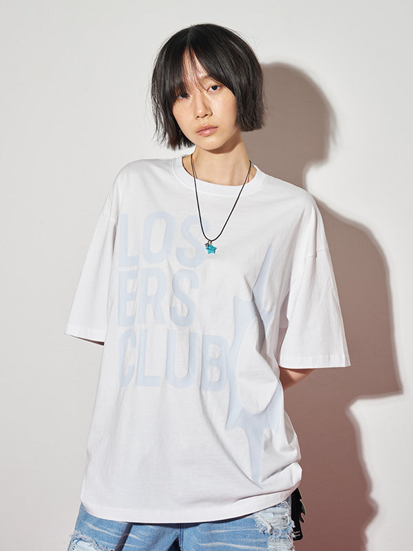 (韓國代購) LOSERSCLUB LSC LOGO TEE (WHITE/BLACK/SKY BLUE)