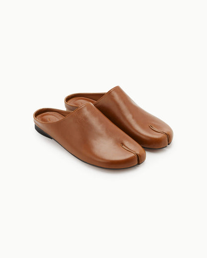 （韓國代購）PAES Round Low Flat Mule (Brown) 230-250