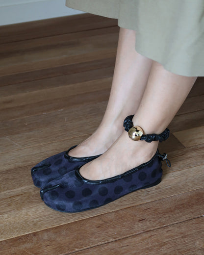 （韓國代購）PAES Mesh Air String Flat (Dot Black) 225-260