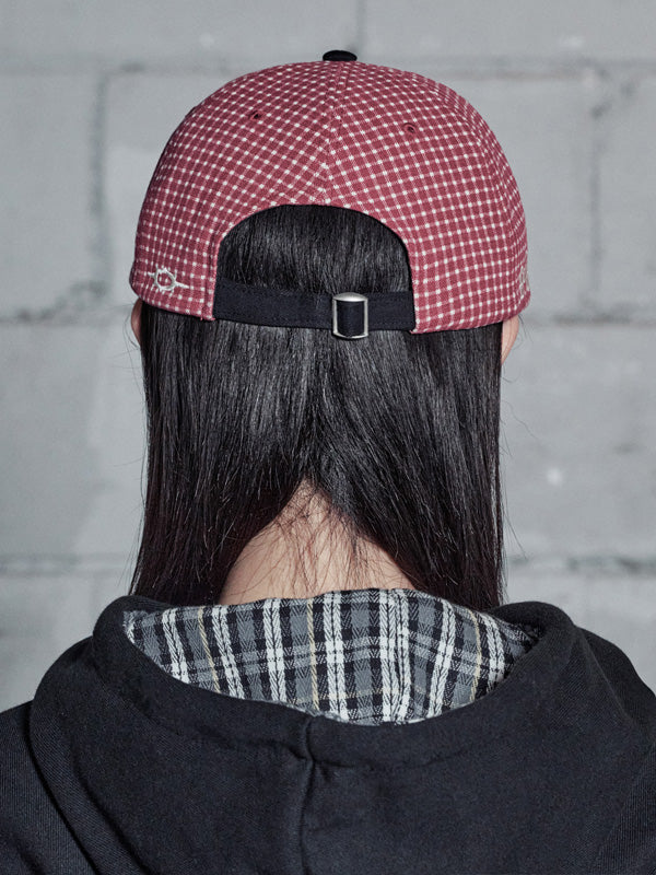 （韓國代購） LSC WASHED LOGO CAP (CHECK/BLACK/NAVY)