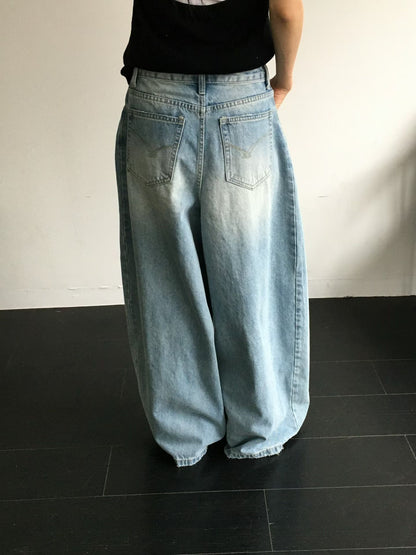 balloon jeans(beige/blue/white)