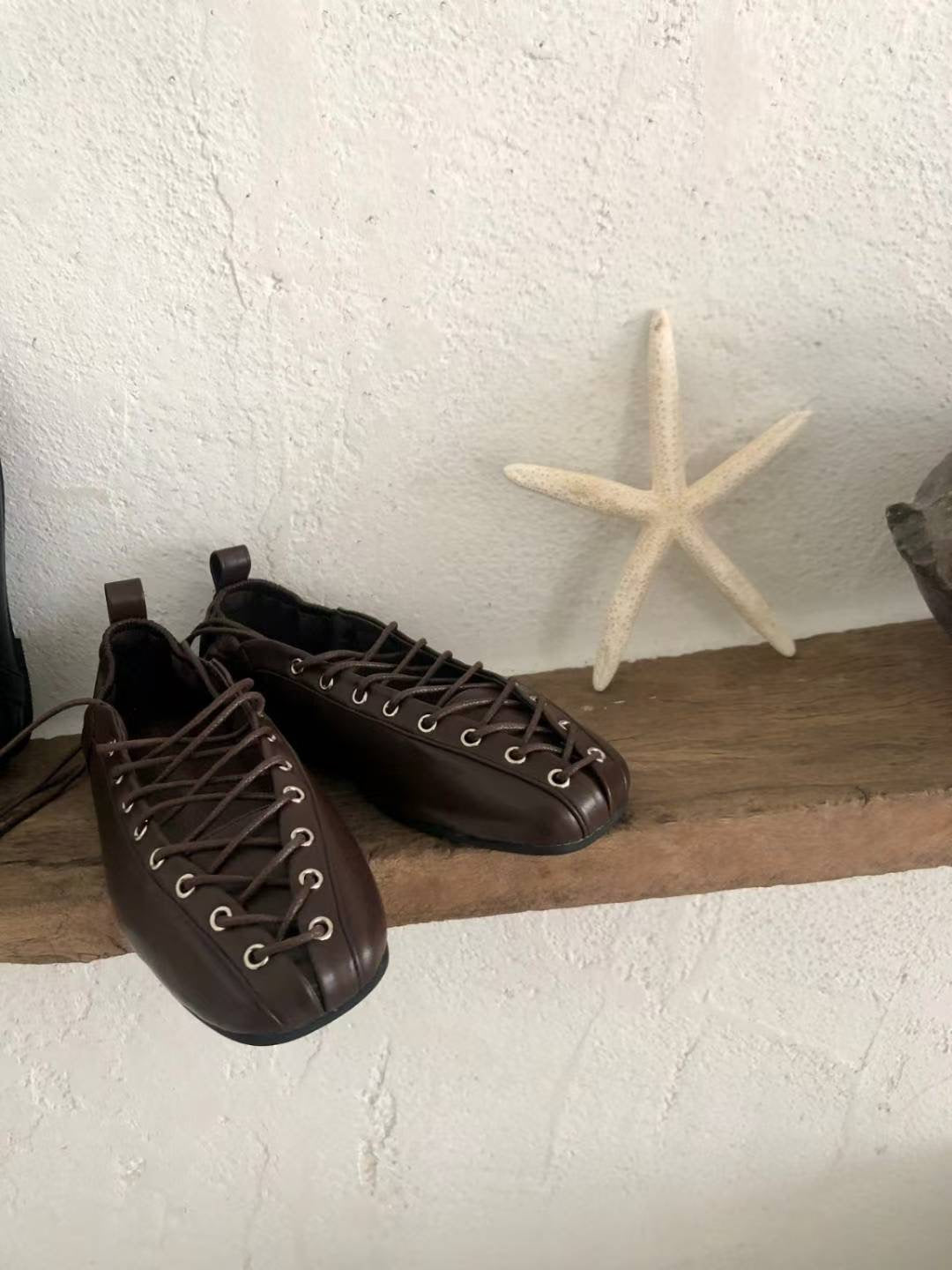 lace up ballet flats (230-250)